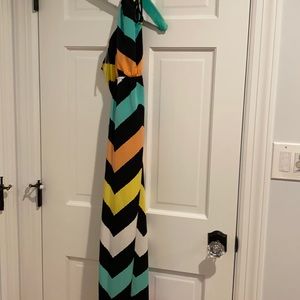 Halter top maxi dress